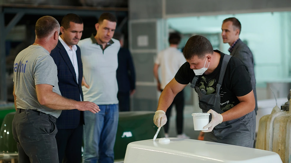 производство цветных изделий salini фото